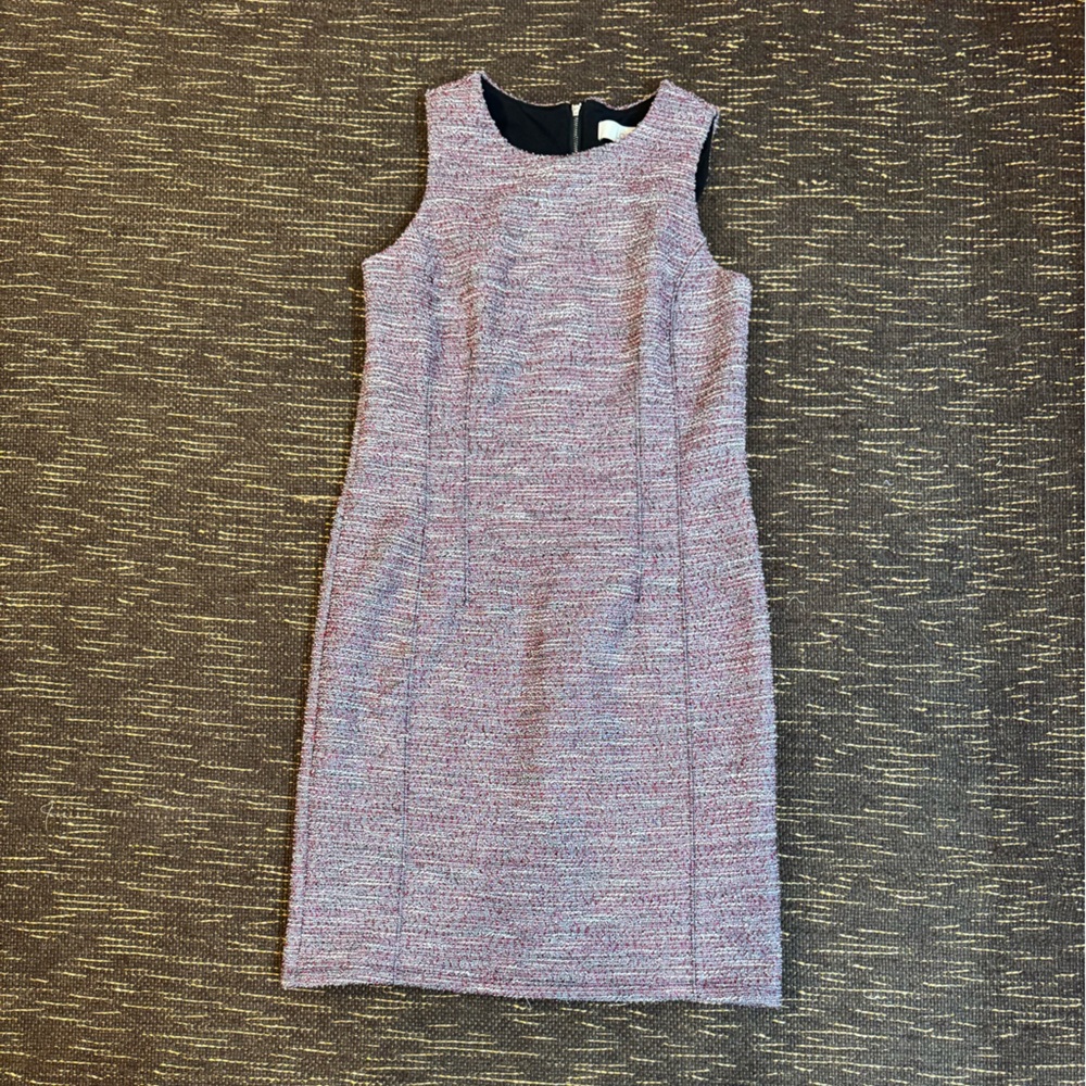 LOFT Heathered Pink and Black Dress